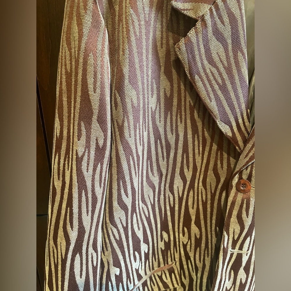 Pendleton Beige And Brown Patterned Blazer - image 2